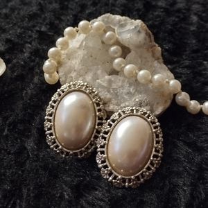1970's  vintage clip on earrings